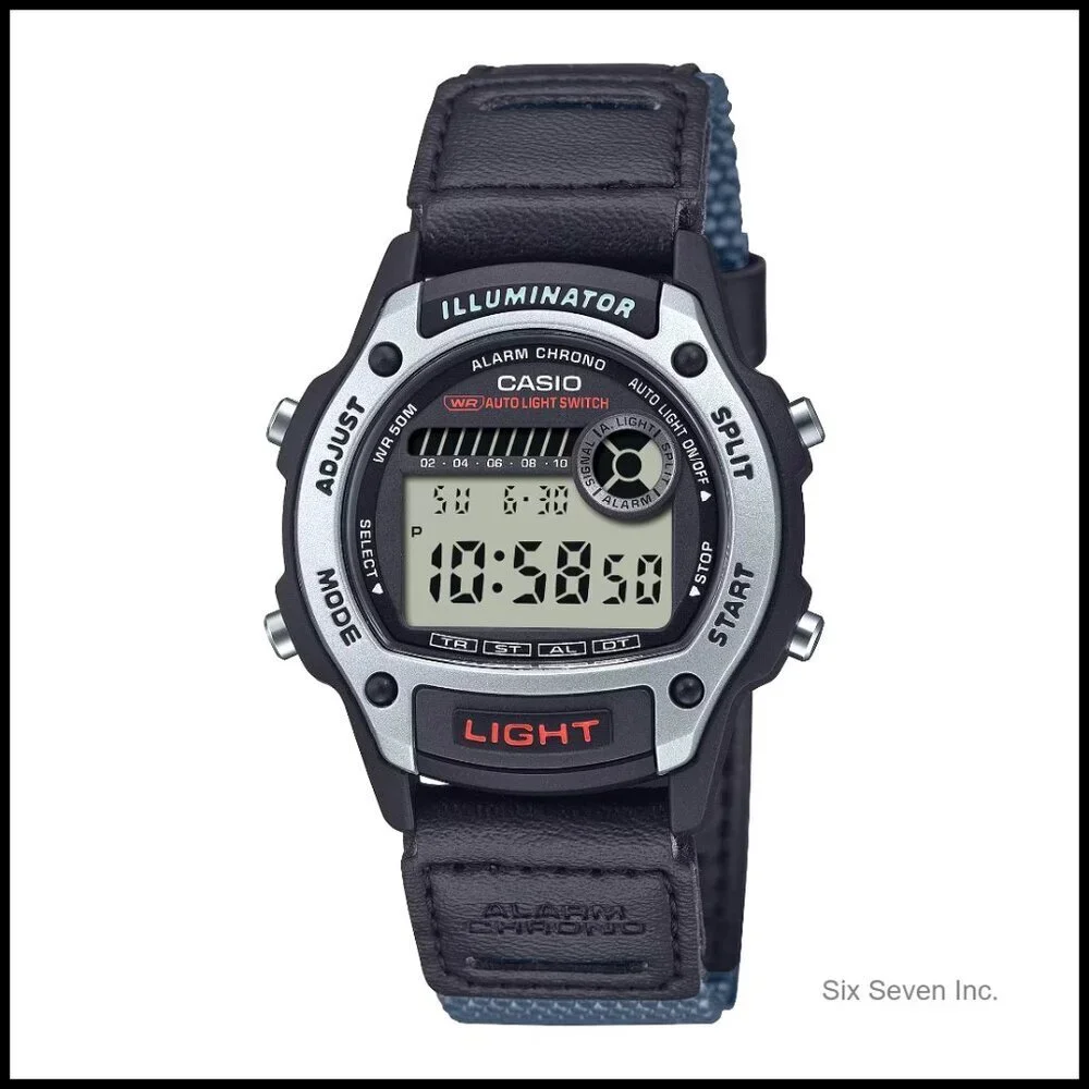 Digital Watch Chronograph LED Backlight Retro Minimal Classic Men's Timepiece